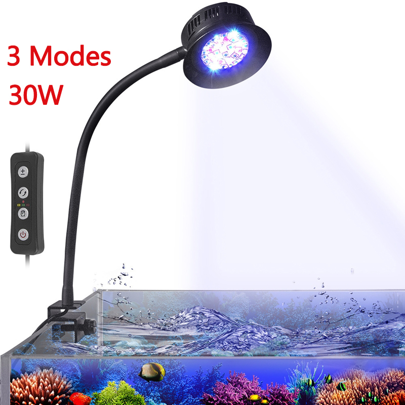 Marine Aquarium Timing - 30W Akvaryum LED Mercan Lambası Kısılabilir