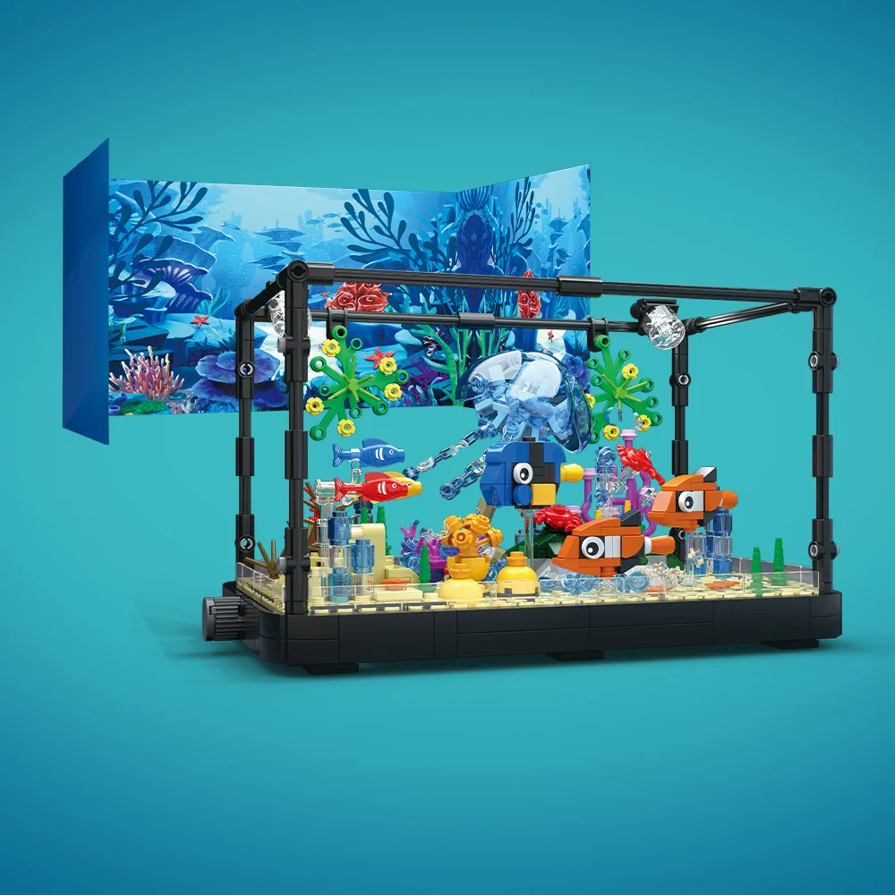 Işıklı Balık Tankı Yapım Blokl - Marine Aquarium Cube incelemesi ve fiyatı