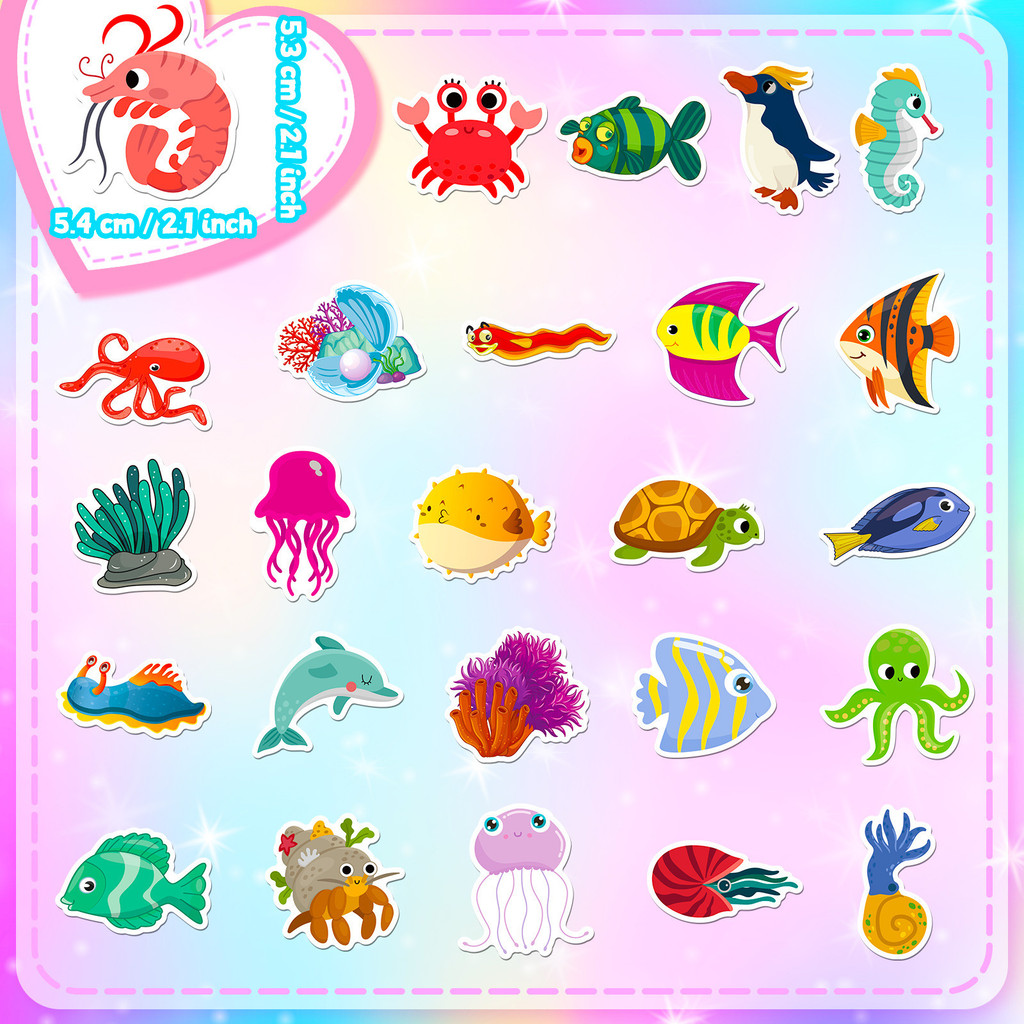 50 Adet Deniz Yaşamı Çıkartmal - Marine Aquarium & Regional Centre incelemesi ve fiyatı