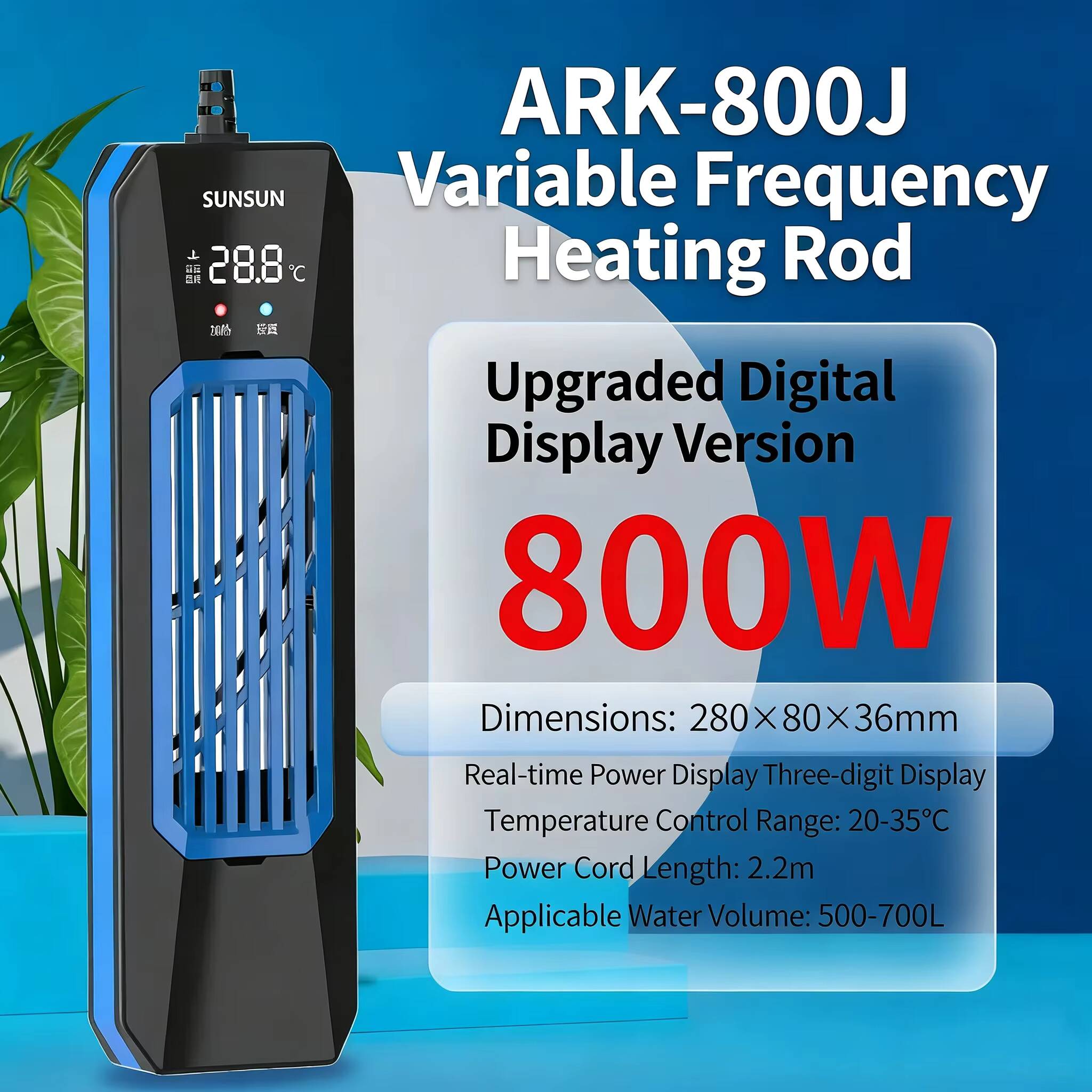 50-1000W YENİ SUNSUN PTC ARK Y - Marine Aquarium Heater incelemesi ve fiyatı