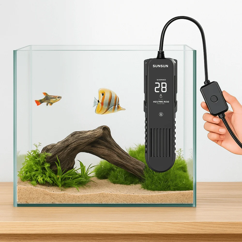 LCD Ekran 20-35 ° C Dijital Ba - Marine Aquarium Heater incelemesi ve fiyatı