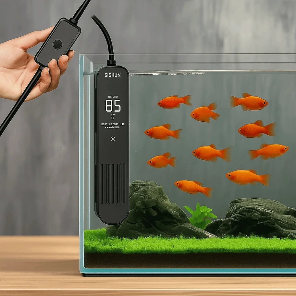LCD Ekran 20-35 ° C Dijital Ba - Marine Aquarium Heater incelemesi ve fiyatı